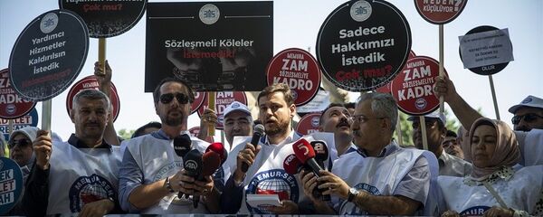 Memur-Sen, Ankara, 'Emeğe Saygı, Adalete Davet' eylemi - Sputnik Türkiye