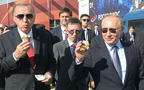 Türkiye Cumhurbaşkanı Recep Tayyip Erdoğan ve Rusya Devlet Başkanı Vladimir Putin - Sputnik Türkiye