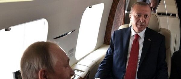 Erdoğan - Putin - uçak - Sputnik Türkiye
