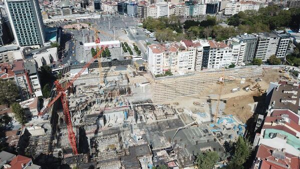 Taksim'de Atatürk Kültür Merkezi'nin (AKM) yerine yapılan yeni opera binası - Sputnik Türkiye