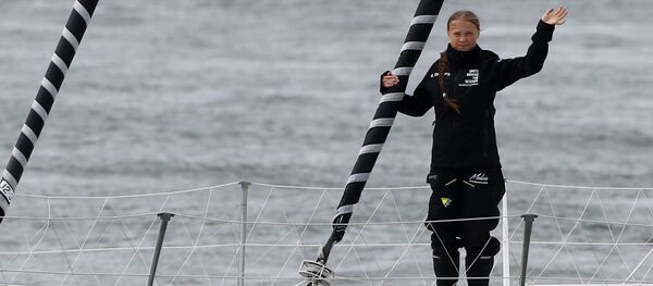 Greta Thunberg Atlantik yolculuğunu tamamladı - Sputnik Türkiye