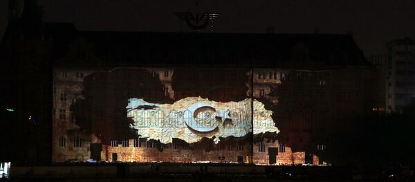 Haydar Paşa Garı'nda 30 Ağustos mapping gösterisi - Sputnik Türkiye