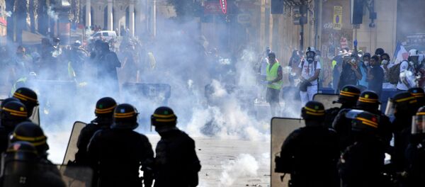 Fransa'da Sarı Yelekler gösterilerin 43. haftasında yeniden sokaklarda - Sputnik Türkiye