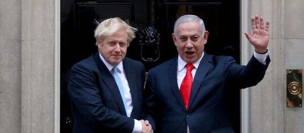 Boris Johnson - Benjamin Netanyahu - Sputnik Türkiye