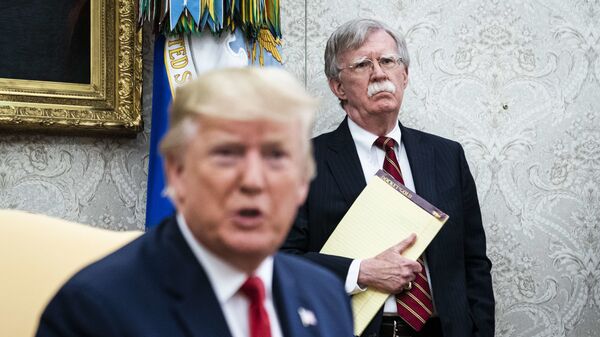 Donald Trump, John Bolton - Sputnik Türkiye