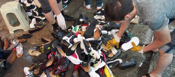 Eminönü alt geçit - ayakkabı - Sputnik Türkiye