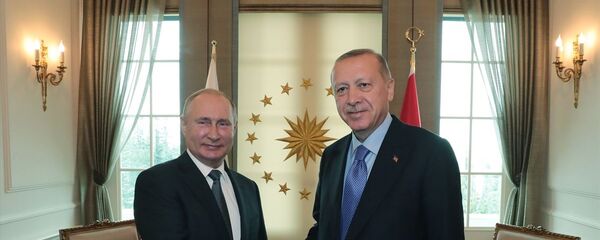 Cumhurbaşkanı Recep Tayyip Erdoğan ve Rusya Devlet Başkanı Vladimir Putin - Sputnik Türkiye