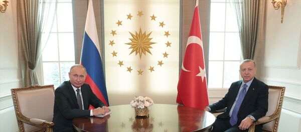 Cumhurbaşkanı Recep Tayyip Erdoğan ve Rusya Devlet Başkanı Vladimir Putin - Sputnik Türkiye