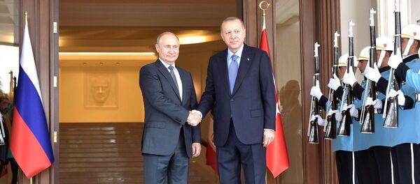 Vladimir Putin - Recep Tayyip Erdoğan - Sputnik Türkiye