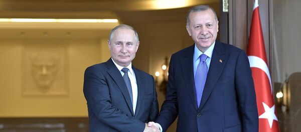 Vladimir Putin - Recep Tayyip Erdoğan - Sputnik Türkiye
