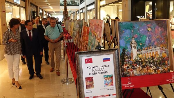 Türkiye-Rusya Karma Resim Sergisi açıldı - Sputnik Türkiye