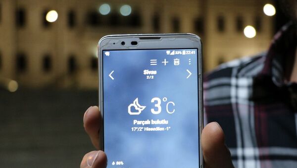 Sivas'ta termometreler de hissedilir hava sıcaklığı sıfırın altında eksi 1 olarak ölçüldü - Sputnik Türkiye