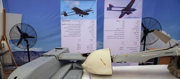 İran ele geçirdiği ABD, İsrail ve İngiltere'ye ait İHA'ları sergiledi - Sputnik Türkiye
