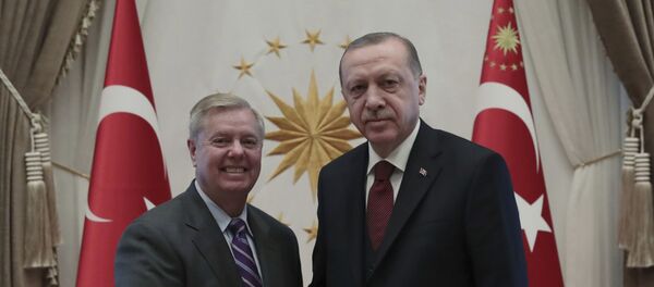 Recep Tayyip Erdoğan - Lindsey Graham - Sputnik Türkiye