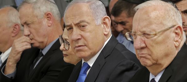 Netanyahu, Gantz, Rivlin - Sputnik Türkiye