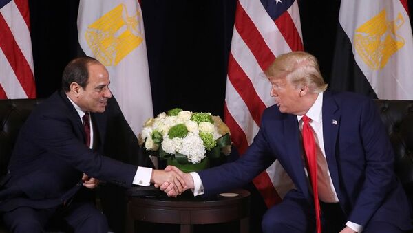 Abdulfettah es-Sisi  - Donald Trump - Sputnik Türkiye