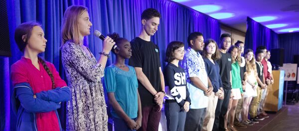 İklim aktivisti çocuklar - Greta Thunberg - Sputnik Türkiye