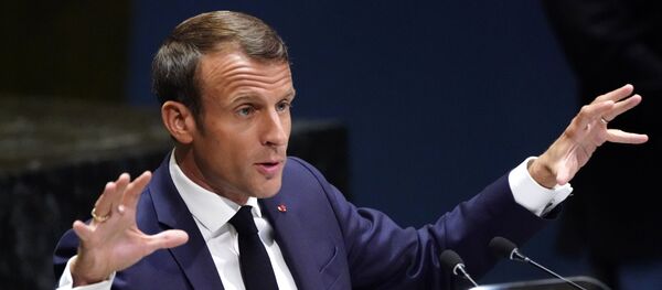 Emmanuel Macron, BM Genel Kurulu - Sputnik Türkiye