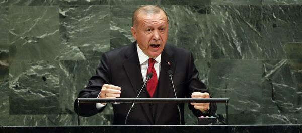 Cumhurbaşkanı Recep Tayyip Erdoğan BM Genel Kurulu'nda konuştu. - Sputnik Türkiye