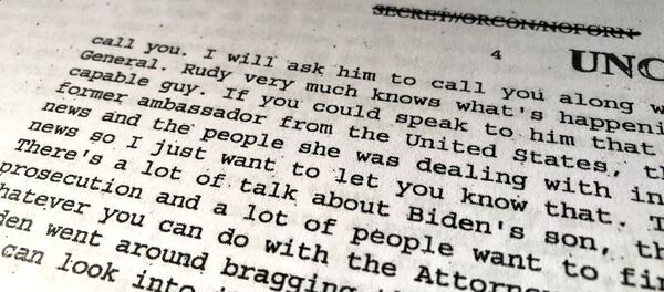 Trump-Zelenskiy telefon görüşmesinin dökümü, Biden'la ilgili bölüm - Sputnik Türkiye