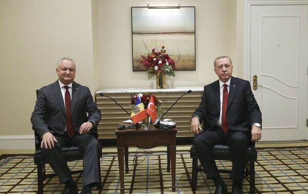 Türkiye Cumhurbaşkanı Recep Tayyip Erdoğan ve Moldova Cumhurbaşkanı İgor Dodon - Sputnik Türkiye