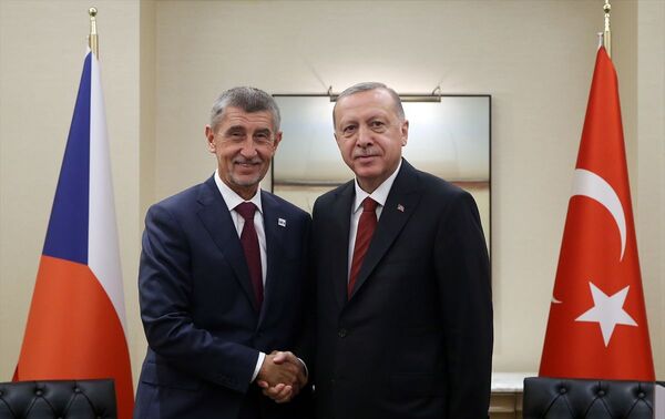 Türkiye Cumhurbaşkanı Recep Tayyip Erdoğan ve Çekya Başbakanı Andrey Babiş - Sputnik Türkiye