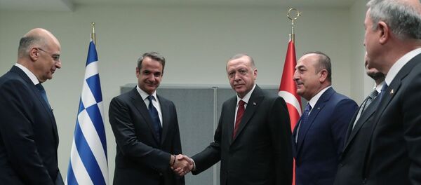 Erdoğan, Miçotakis - Sputnik Türkiye