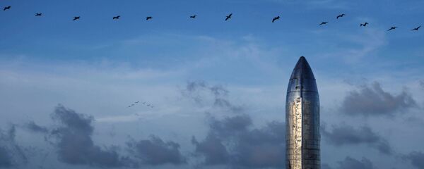 ABD'li roket ve uzay mekiği üreticisi SpaceX'in kurucusu ve Üst Yöneticisi Elon Musk, Ay'a, Mars'a ve farklı gezegenlere insan taşımayı hedefledikleri 'Starship' adlı roketin tanıtımını gerçekleştirdi. - Sputnik Türkiye