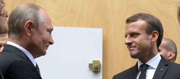 Vladimir Putin - Emmanuel Macron - Sputnik Türkiye