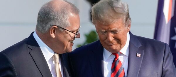 Trump, Scott Morrison - Sputnik Türkiye
