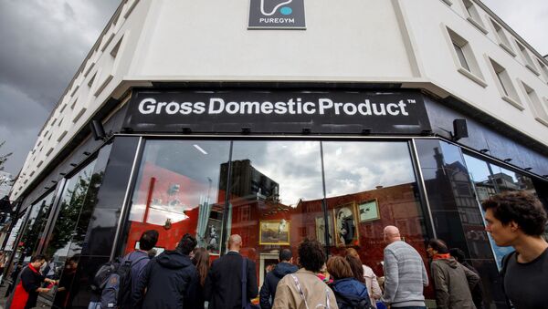 Dünyaca ünlü sokak sanatçısı Banksy, İngiltere'nin başkenti Londra'nın Croydon ilçesinde 'içine girilemeyen bir dükkân' açtı.  - Sputnik Türkiye