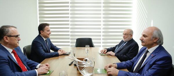 Ali Babacan - Temel Karamollaoğlu - Sadullah Ergin  - Sputnik Türkiye