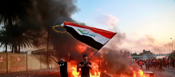 Irak'taki gösteriler - Sputnik Türkiye