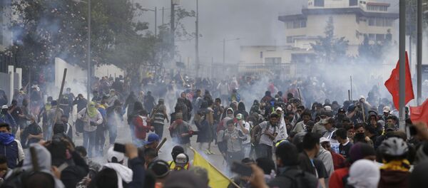 Ekvador, protesto - Sputnik Türkiye