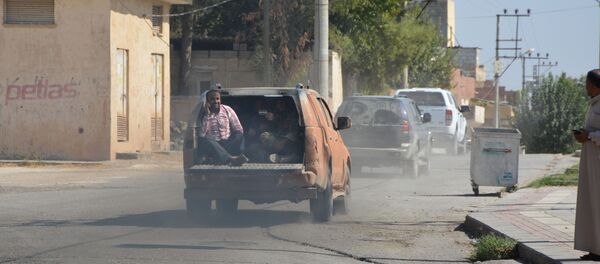 ÖSO militanları Türk askerleriyle birlikte sınırda incelemelerde bulundu - Sputnik Türkiye