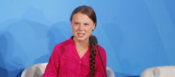 İklim aktivisti Greta Thunberg BM İklim Zirvesi’nde konuşma yaptı. - Sputnik Türkiye