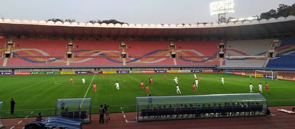 Kuzey Kore ile Güney Kore'yi başkent Pyongyang'da 29 yıl sonra karşı karşıya getiren 2022 FIFA Dünya Kupası Asya Eleme Grubu maçı, 0-0 sona erdi. - Sputnik Türkiye