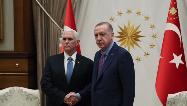 Recep Tayyip Erdoğan - Mike Pence - Sputnik Türkiye