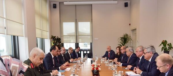 Cumhurbaşkanlığı Sözcüsü İbrahim Kalın, Rusya Federasyonu Suriye Özel Temsilcisi Aleksandr Lavrentyev ve beraberindeki heyetle görüştü. - Sputnik Türkiye