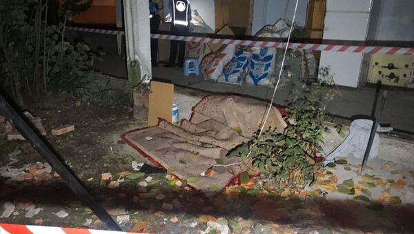 Halı silkelerken balkon duvarı yıkıldı: 2 yaralı - Sputnik Türkiye