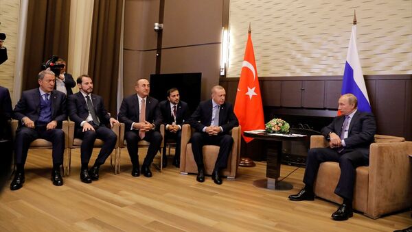 Recep Tayyip Erdoğan ve Rusya Devlet Başkanı Vladimir Putin - Sputnik Türkiye