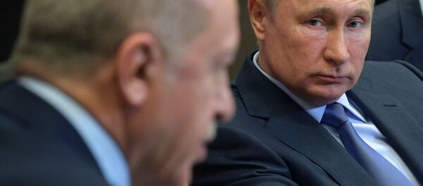 Erdoğan ile Putin'in Soçi'deki görüşmesinden kareler - Sputnik Türkiye