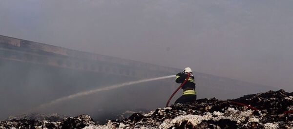 Aydın'da pamuk deposunda yangın: 2 bin ton pamuk kül oldu - Sputnik Türkiye