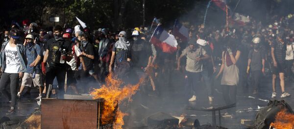 Şili protestolar - Sputnik Türkiye