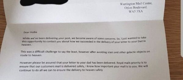 İngiltere’de ölen babasına mektup yazan küçük kız beklenmedik bir yanıt aldı - Sputnik Türkiye