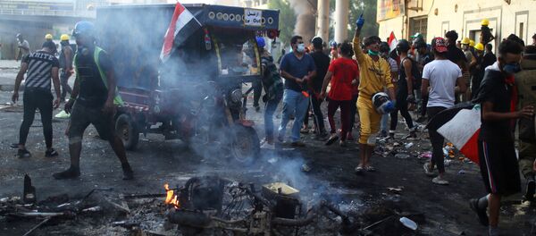 Irak protestolar - Sputnik Türkiye