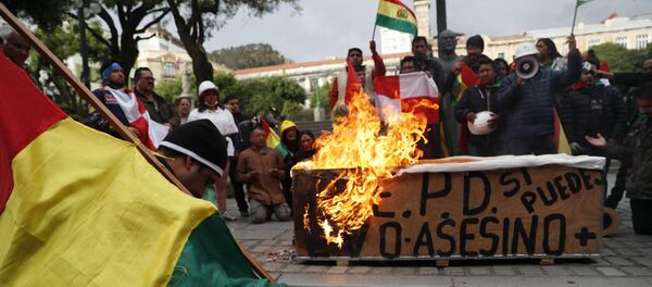 Bolivya hükümet karşıtı protestolar - Sputnik Türkiye