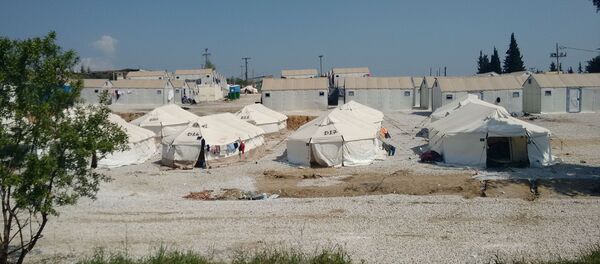 Diavata göçmen kampı Diavata göçmen kampı - Sputnik Türkiye