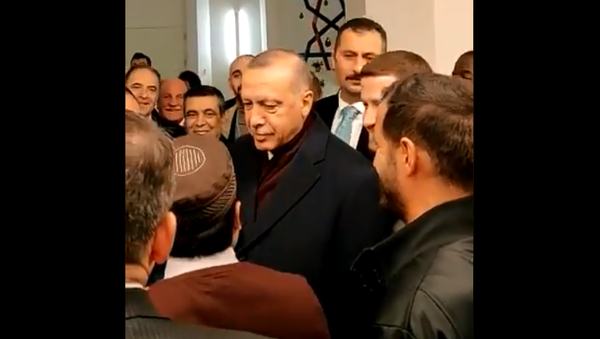 Erdoğan ABD'de cami ziyaretinde - Sputnik Türkiye