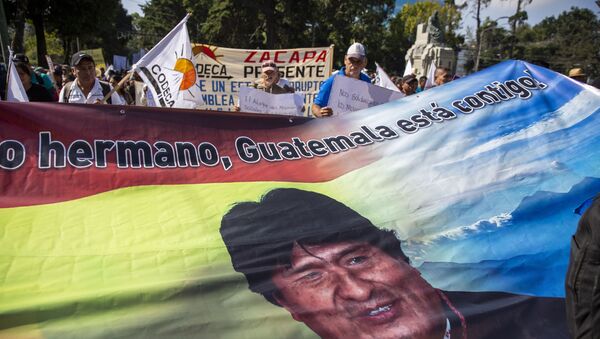 Bolivya'da eski Devlet Başkanı Morales yanlısı gösteri düzenlendi - Sputnik Türkiye
